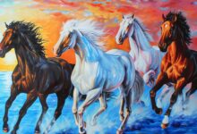 7 horse painting