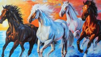 7 horse painting